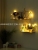 INS Nordic Wall Shelf Dormitory Wall Wrought Iron Hanging Basket, Bedroom Bedside Storage Single Shelf