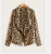 Amazon AliExpress Foreign Trade Women's Coat 2019 Winter Popular Leopard Cardigan Fashion Double-Sided Plush Coat