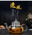 Glass Teapot Large and Small High Temperature Resistant Thickened Household Strainer Teapot Tea Water Separation Single Teapot