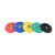 Colorful Barbell Disc Full Glue Stainless Steel Cover Pick Piece