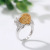 Rongyu Amazon Gold Diamond Snail Small Conch Shell Ring Ocean Style Creative Fashion Ornament Wholesale