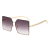 2021 nian Square Korean Version of the Large Frame Sunglasses UV400 UV Live Douyin
