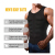 Cross-Border Hot Breasted Zipper Two-Layer Compression Burst into Sweat Men's Sports Vest Neoprene Corset Belly Contracting