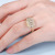 Rongyu Amazon Gold Diamond Snail Small Conch Shell Ring Ocean Style Creative Fashion Ornament Wholesale