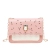 Women's Pouch 2019 New Contrast Color Pearl Chain Hollow Small Square Bag Fashion Small Fresh Crossbody Phone Bag