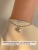 Korean Style S925 Silver Three-Dimensional Heart-Shaped Simple Ins Cool Style Rice Grain Heart-Shaped Bracelet