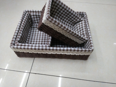 Handmade Woven Paper Wiring Sleeve Baskets