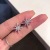 925 Silver Rice Stud Earrings Eight Awn Star Personality and Fashion Online Influencer Earrings Female