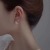 New 925 Silver Sweet Three Rows Fashion Ear Ring Korean Simple Graceful Popular Frosty Style Stud Earrings Earrings for Women