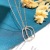 S925 Silver New Popular Diamond Couple Square Fashion Bead Chain Clavicle Chain
