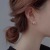 New 925 Silver Sweet Three Rows Fashion Ear Ring Korean Simple Graceful Popular Frosty Style Stud Earrings Earrings for Women