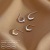 European and American S925 Silver ~ Simple Earrings Personalized Earrings Refined and Simple Geometric Niche Design