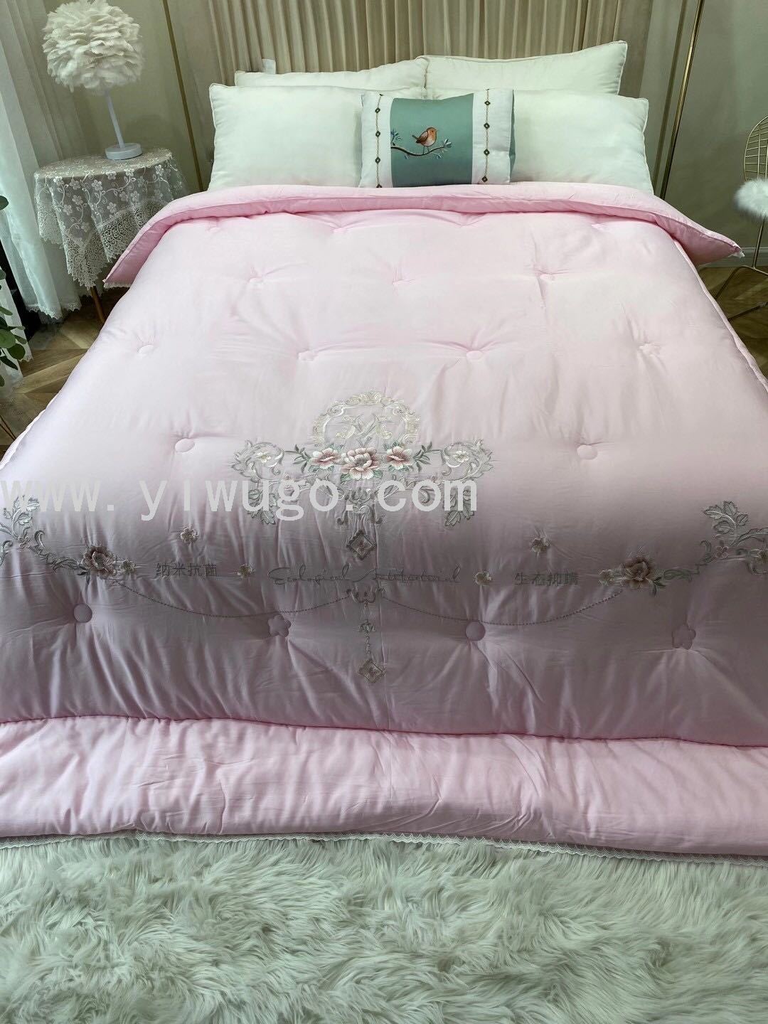 被子莫代尔绣花保暖加厚冬被刺绣被芯床上用品
