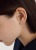 New 925 Silver Simple Ins Style Square Ear Clip Ear Clip Korean Temperamental Popular Frosty Style Stud Earrings Earrings for Women