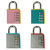 Production Spot 4-Bit Padlock with Password Required High-End Lock Cabinet Lock Yellow Silver Blue Pink Spot Printable Trademark CH-605