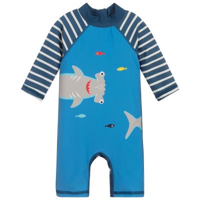 Boys' Long-Sleeved Sunscreen Surfing Jumpsuit Swimsuit