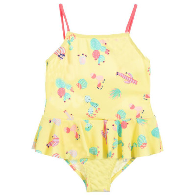 European and American Foreign Trade Children's One-Piece Ruffled Swimsuit
