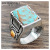 Rongyu Cross-Border Hot Sale Plated 925 Vintage Thai Silver Turquoise Two-Tone Ring European and American Wedding Men's Gemstone Ring