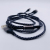 2021 Mosaic Three-in-One Data Cable Metal Toe Cap Woven Multi-Functional Phone Fast Charge Line Mobile Phone Universal