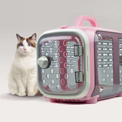 Pet Flight Case Comfortable Breathable Carrying Case Cat Consignment Flight Luggage Case Convenient to Go out Portable Teddy Dog Crate