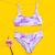 Foreign Trade Children's Swimsuit Medium and Large Girls Bikini Split Camouflage Printing European and American Swimsuit