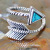 Rongyu EBay New S925 Silver Turquoise Feather Bow and Arrow Ring Europe and America Creative Vintage Thai Silver Ring