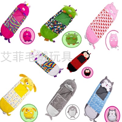 New Happy Nappers Children Sleeping Bag Pillow Lazy One-Piece Sleeping Bag Plush Toy