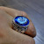 Rongyu Turkish Calligraphy Custom 925 Silver Plated Ring Arabic Eagle Totem Personality Men's Ring
