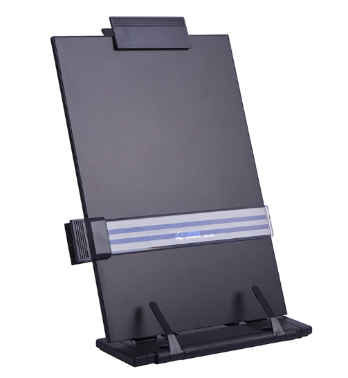 A4铁质看书架可调节桌面电脑文稿夹学生阅读架乐谱架打字录入稿件