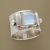 Rongyu Wish Cross-Border New Hot Sale Retro Moonstone Ring European and American Engagement Wedding Memorial Gemstone Ring