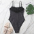 Foreign Trade New One-Piece Swimsuit Woman Striped Retro Women's Swimwear Conservative European and American Swimsuit