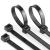 Multi-Purpose Self-Locking Cable Tie Nylon Zipper Tie 8-Inch 20cm Long All Kinds of Nylon Rope Black UV