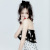 Same Style as Tiffany Tang Velvet Bow Headdress Barrettes Korean Version of the Vintage tou sheng Korean Fashion Temperament Hair Ring Hair Accessories