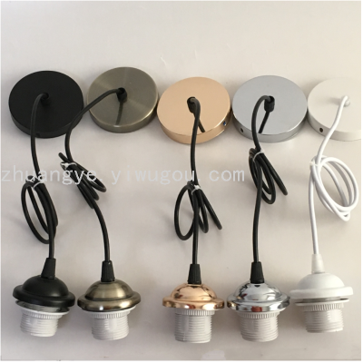 Full Screw Lamp Holder Suspension Wire Ceiling Lamp Shades Lamp Holder Lighting Lamp Bulb Accessory Strap Ceiling Panel