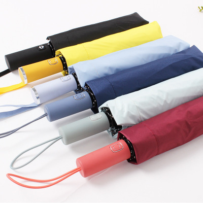 Xiaomi 10-Bone Automatic Sun Umbrella Automatic One-Click Open Umbrella Black Glue Candy Color Umbrella UV Sun Protection