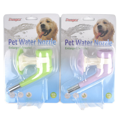 Pet Drinking Bowl Pet Dog Water Faucet Hanging Dog Automatic Water Feeder Drinking Fountain Bubbler Head Spring-Free Bottle