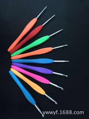 Factory Wholesale Soft Handle Crochet Hook Oxidation Crochet Tool Crochet Hook Set Price Please Contact the Owner