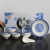 Underglaze National Blue and White Porcelain 9-Head, 10-Head, 13-Head, 14-Head Ceramic Tableware Set Business Holiday Gifts