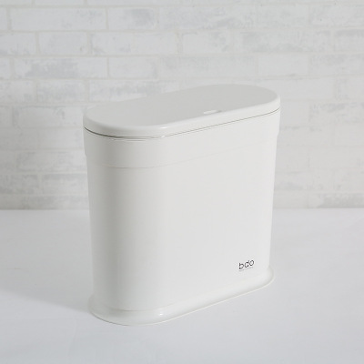 Household Creative Plastic Trash Can Living Room and Kitchen Covered Toilet Pail Toilet Wastebasket Barrel Wholesale