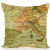 New Map Painting Digital Printed Pillowcase Sofa Living Room Cushions Car Back Sample Room Decoration