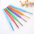 2019 New Yiwu Qingfeng Short Sweater Needle Plastic Handle Oxidation Crochet Color Weaving Needle Factory Direct Sales