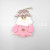 Factory Direct Sales Christmas Decoration Christmas Gift Christmas Pendant Small Fabric Pendant Pink Series