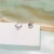 Sterling Silver Needle Korean Style 2020 New Zircon D-Shaped Asymmetric Stud Earrings Commuter's All-Matching Graceful Earrings