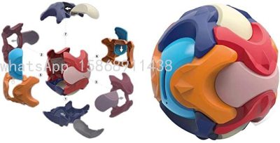Assembled Toys for Early Education, Puzzle Assembly Ball, Creative Assembly Building Blocks DIY Piggy Bank