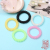 Seamless Plastic Waterproof Hair Rope Adult and Children Universal Phone Line Hair Ring Colorful Color Matching Hair Rope