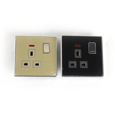 Household Wall Switch Panel Light Switch Hong Kong and Macao Version 13A Socket with USB British Standard Switch