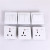Zhejiang Nuo Electric White Home Wall Socket Switch British 13A Square Angle Plug Power Supply