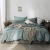 High-End Cotton Bedding Bed & Breakfast Home and Foreign Trade Four-Piece Set 60 Pieces Pure Color Washed Cotton Set