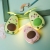 Cartoon Cute Avocado Makeup Mirror USB Electric Fan Rechargeable Wind Portable Student Children Mute Portable