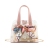 Women's Bag 2020 New Jelly Transparent Chrysanthemum Printed Scarf Magnetic Snap Portable Small Bucket Bag Women's Bag